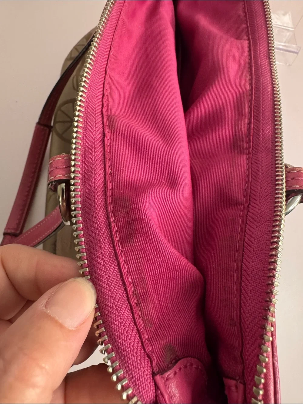 Coach signature khaki